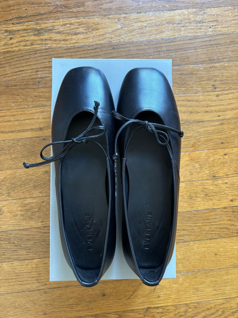 Everlane Leather Keyhole Flat - Black, Women’s Size 8